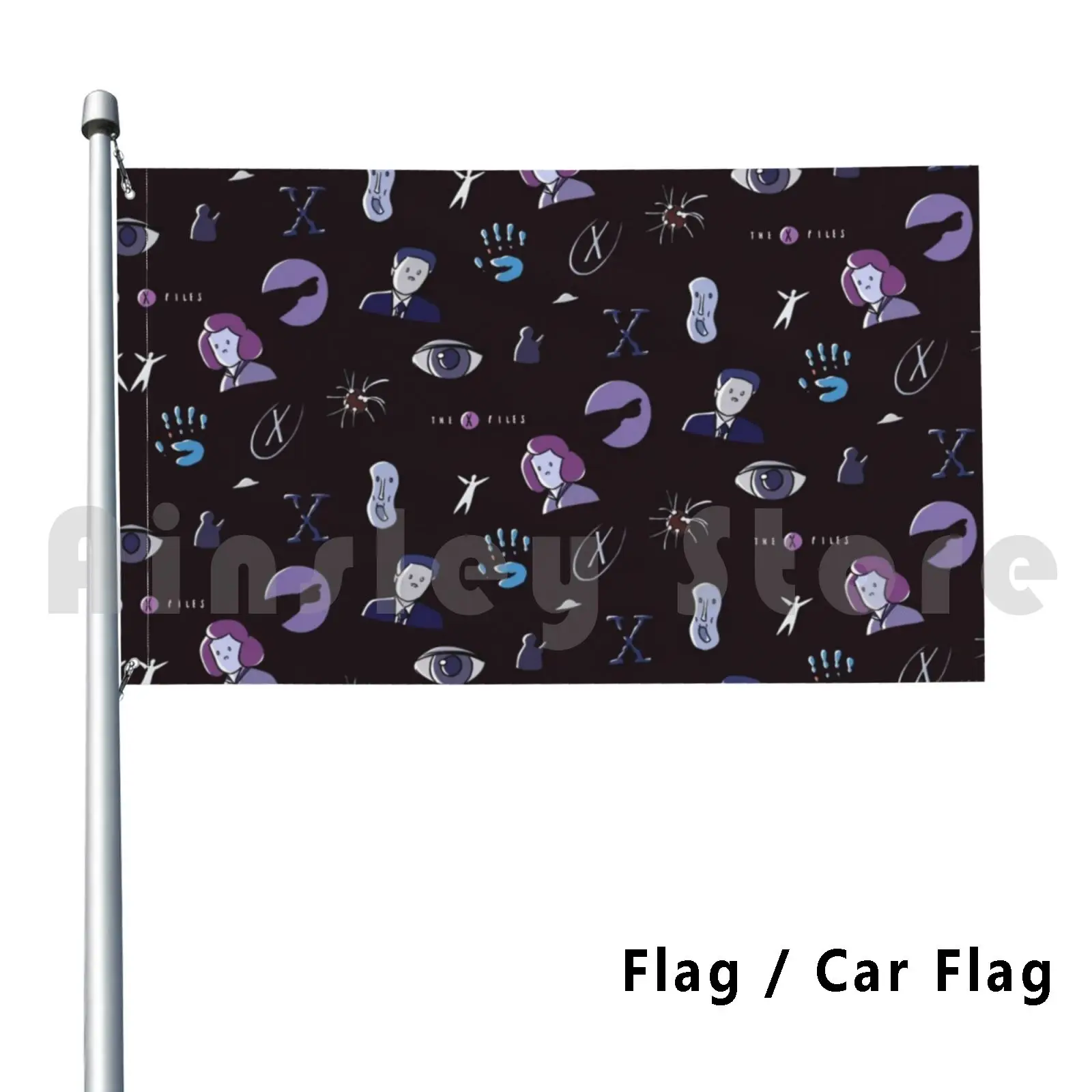 I Want To Believe Outdoor Decor Flag Car Flag 1408 Xfiles X Files Mulder Scully Tv Shows Scifi Sci Fi