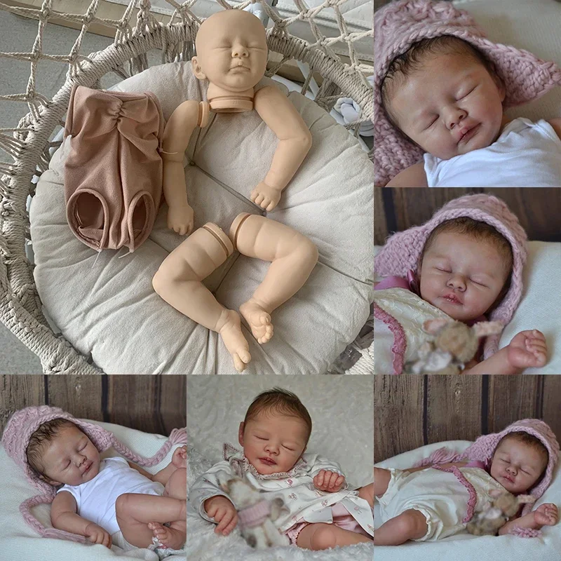 

21inch Dallas Baby Reborn Doll Kit Sleeping Diy Unifished Parts Diy Toys for Children Doll Kits Reborn Baby Parts