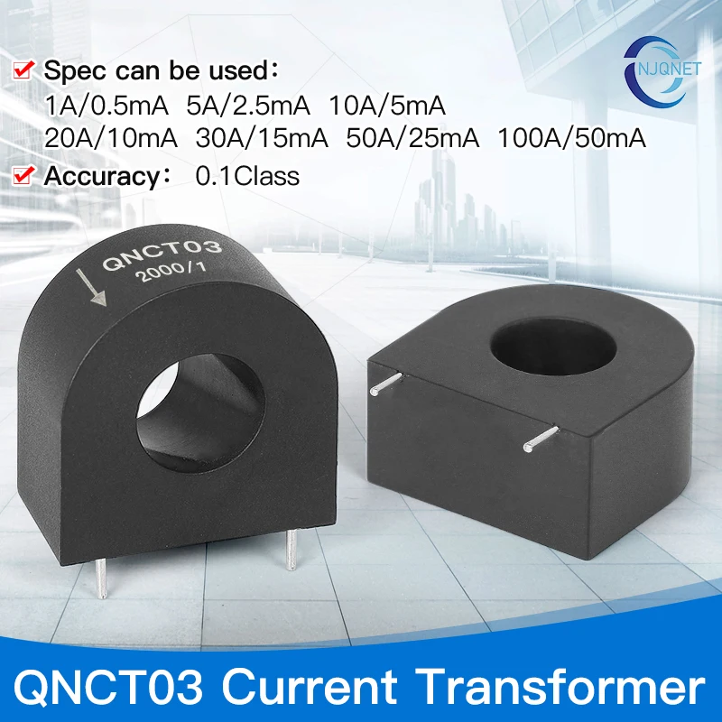 

High Precision current transducer QNCT03L 50A/25mA 50A/50mA 100A/20mA 100A/25mA 100A/40A 1 2000 1:4000 Current Transformer ac ct