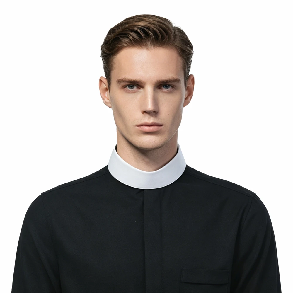 Clergy Collar Detachable White Pastor Collar Insert Vestment Accessories