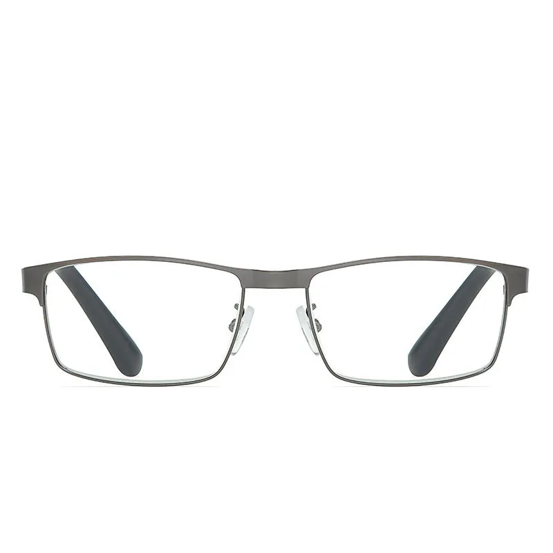 Męskie okulary do czytania damskie stalowe metalowe oprawki do okularów okulary do starczowzroczności komputer na receptę okulary blokujące niebieskie światło