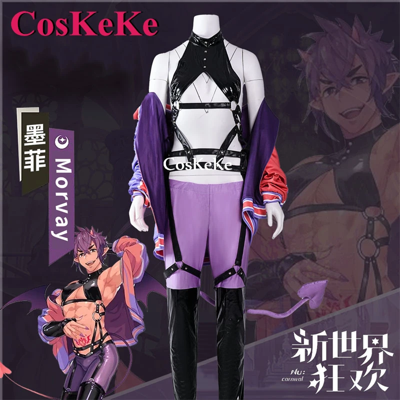 CosKeKe Morvay Cosplay Anime Game Nu: Carnival Costume Fashion Uniforms Full Set Halloween Party Role Play Clothing S-XXL New