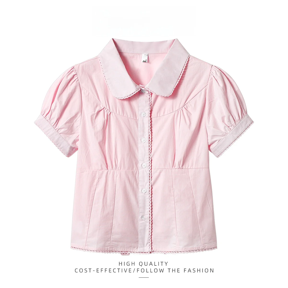 เสื้อผ้าผู้หญิงแบบรัดเอวทรงเข้ารูป คอปกตุ๊กตา ยี่ห้อ PAIXIANG สไตล์ญี่ปุ่น สำหรับฤดูร้อน