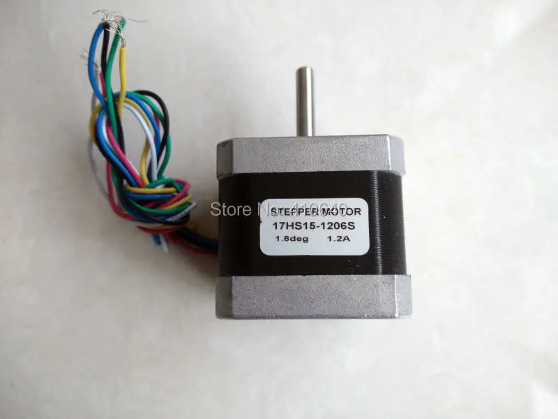 Nice Quality Stepper Motor 17HS15-1206S L 39 mm  Nema17  with 1.8 deg  1.2 A  26 N.cm and  unipolar 6 lead wire