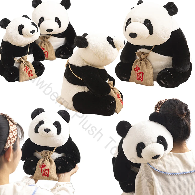 

Realistic Lovely Giant Panda Plush Toy Simulated Precious Animals Kawaii Panda Doll Soft Pillow For Children Kids Birthday Gifts