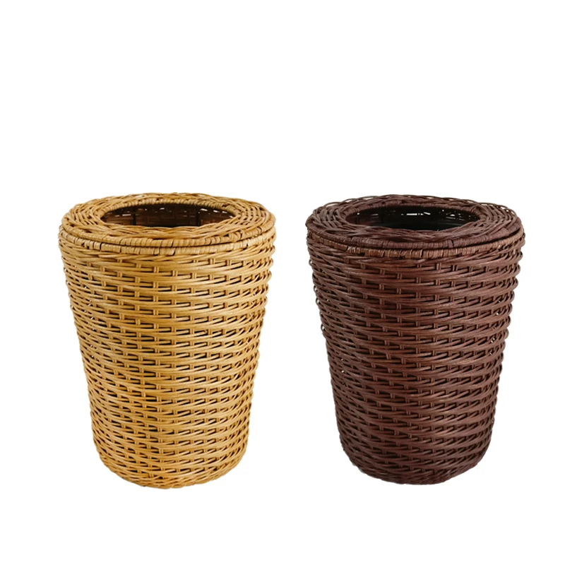 Garbage Fashion Trash Can Dustbin Bins Compost Big Trash Can Bathroom Garden Design Wastebasket Cubo Basura House Accessories