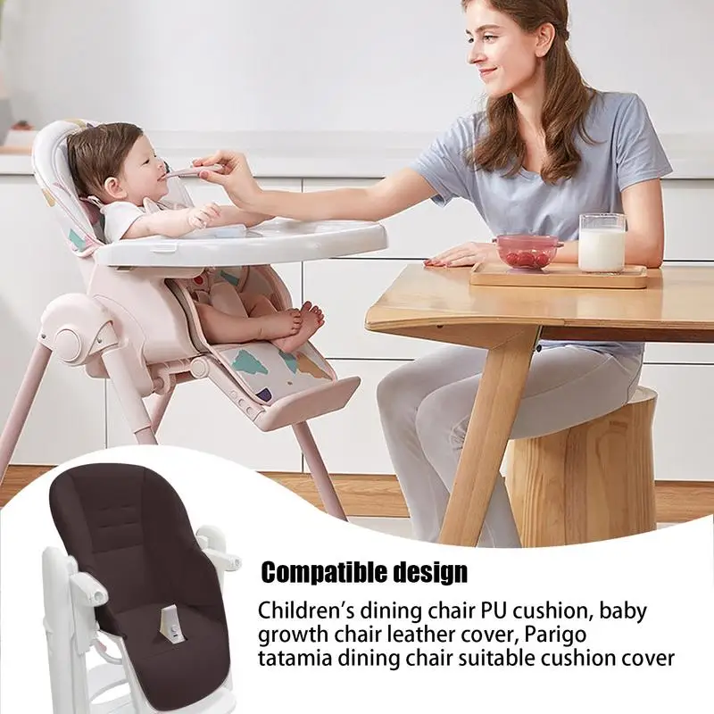 High Chair Soft Cover Protection Cover Cushion PU Leather And Sponge Comfortable Boys And Girls Seat Pad Cover For New Parents