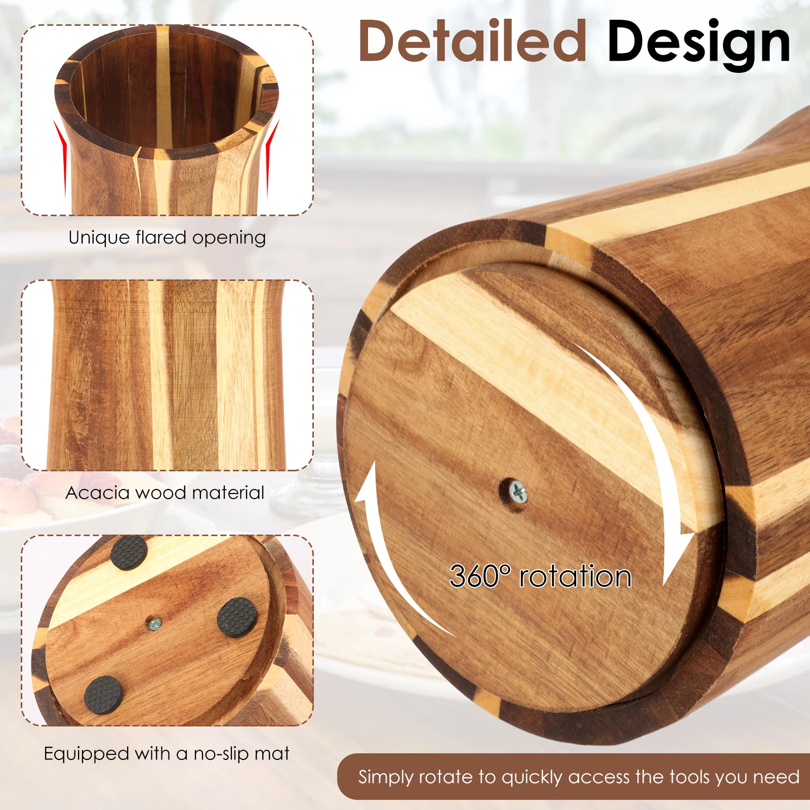 360° Rotating Utensil Holder W - огляд і ціна Home Cooking Services