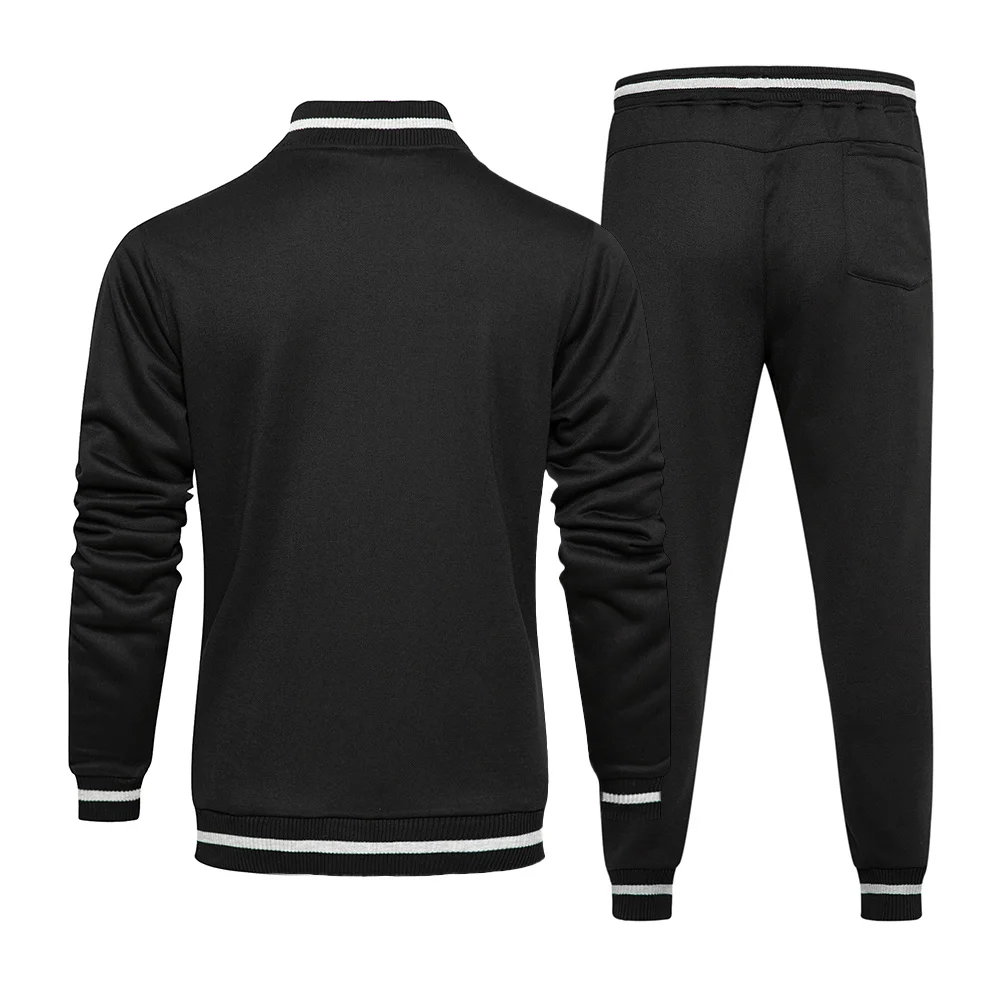 Autumn Men Tracksuits Outwear Hoodies Zipper Sportwear Sets Male Sweatshirts Cardigan Men Set Clothing Pants US Size S-2XL Suits