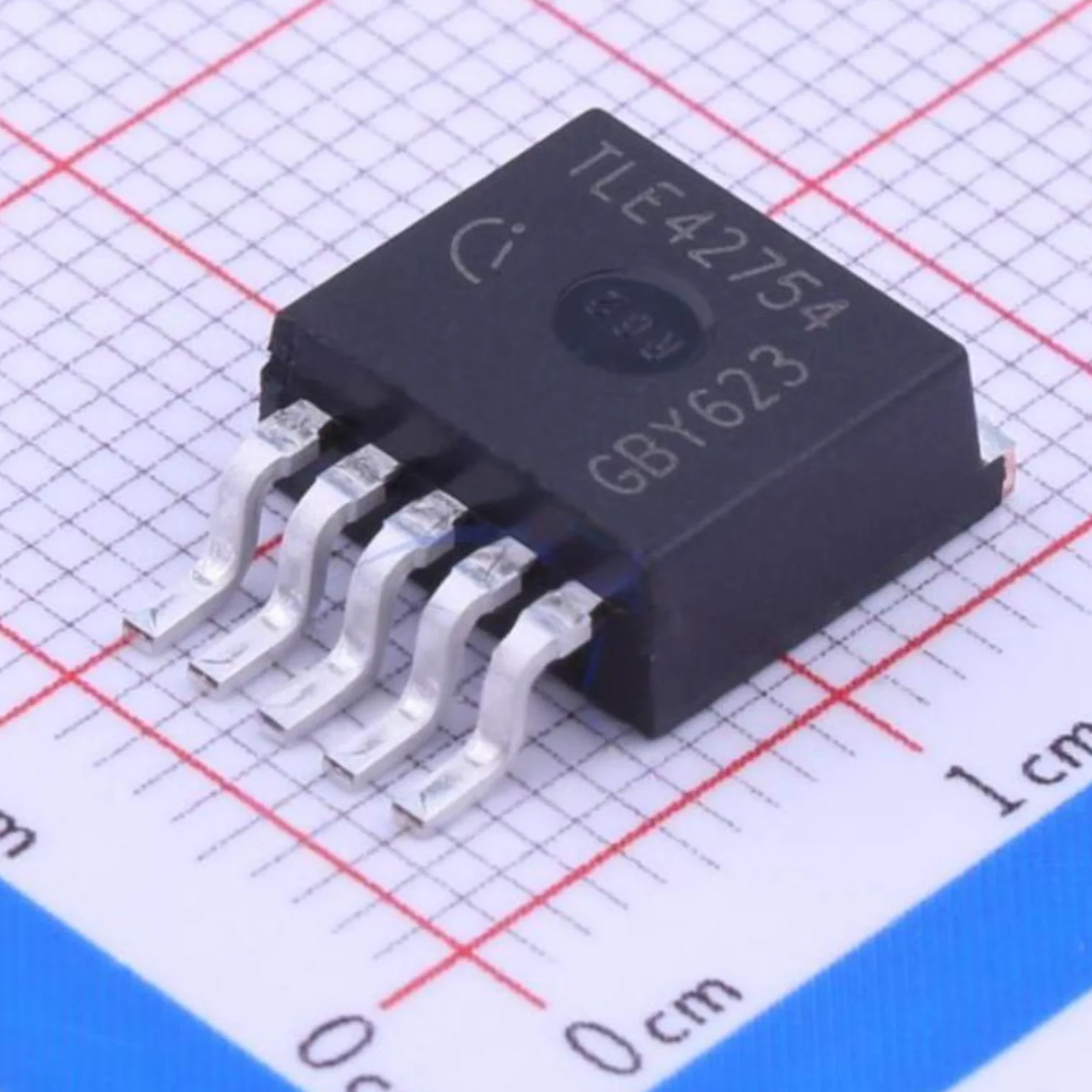 5Pcs Tle42754G Pg-To-263-5 D2Pak 5Pin Fixed 42V 450Ma 5V 0.45A New Original Genuine Ic Chip Linear Regulator Ldo Tle42754Gatma1