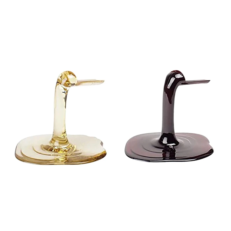 

Креативная мини-подставка для бутылки вина, красное золото, индивидуальный креативный акриловый держатель с проливом, настольная стойка, орнамент