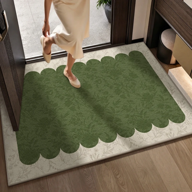 entrance-doormat-welcome-carpet-stain-resistant-wear-resistant-floor-mat-checkered-pattern-rug-home-decorative-entry-mats-Ковер
