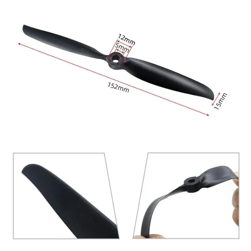 High-Speed Crash-Resistant 6X4E Propeller for RC Airplanes with 2450KV Brushless Motor