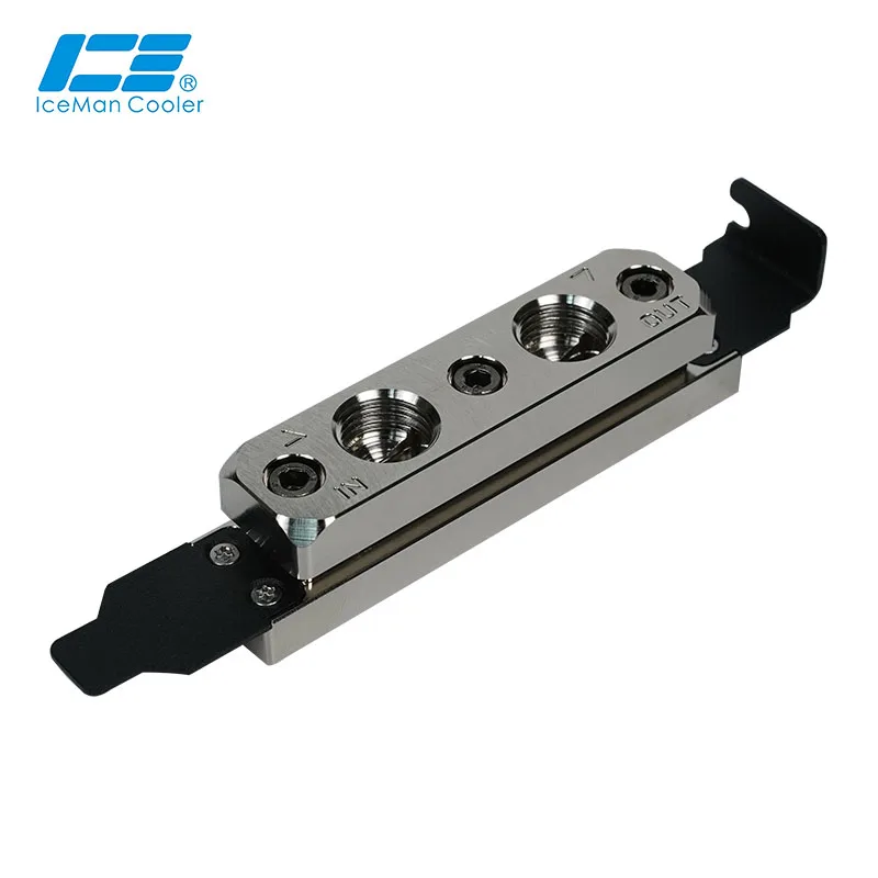 Корпус для ПК IceManCooler, никелированный кронштейн для позиционирования PCI, разделенная плата для переноса водяного охлаждения, перекрестное соединение, внешняя жидкостная петля
