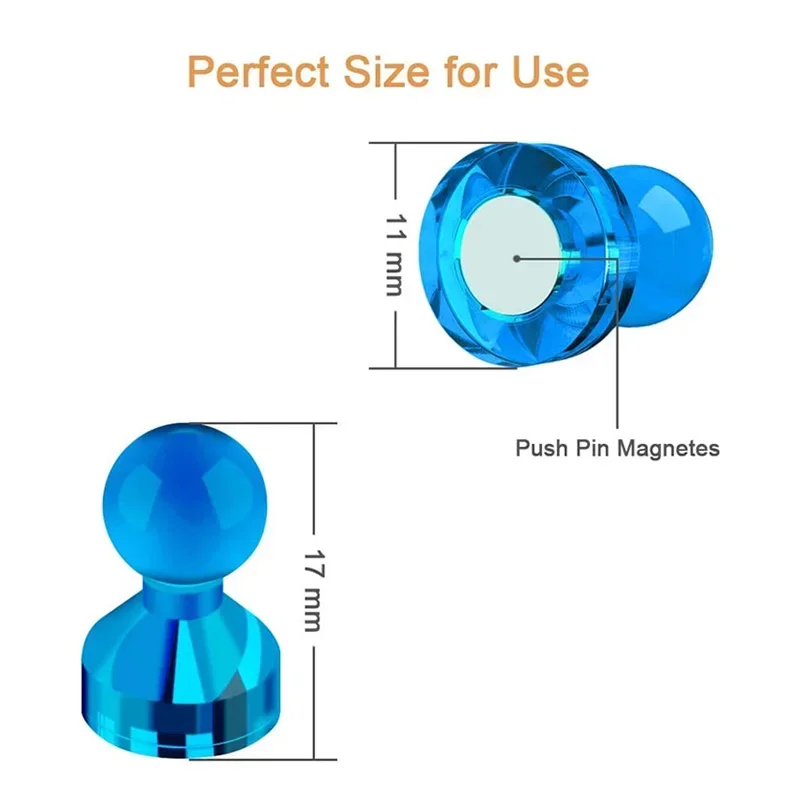 10 Pcs Push Pin Magnet Pushpin Office Pushpin Strong Neodymium Cone Magnet Super Refrigerator Sticker