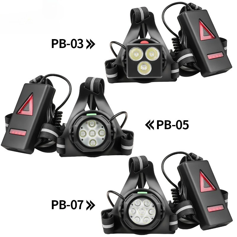 2-pack New Chest Running Light Wearable Cycling Light LED Red Warning Light USB Charging Running Lamp