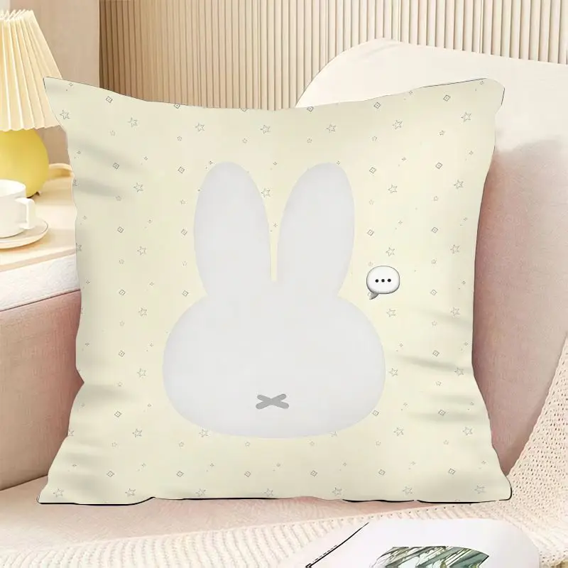Anime Cute Miffy Pillow Bedroom Dormitory Super Soft Bed Head Pillow Living Room Sofa Lumbar Cushion Removable and Washable 2026
