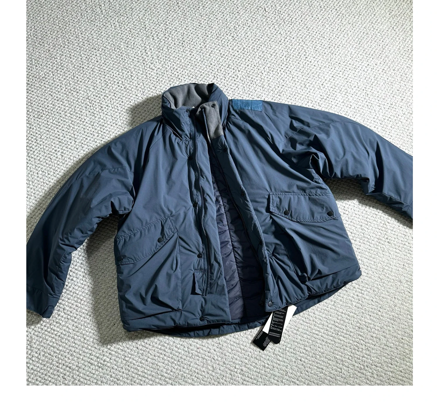 

N.H Patch P cotton stand-up collar jacket