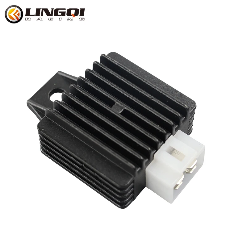 LINGQI RACING Motorcycle 4 Pin Voltage Regulator Rectifier Connector Plug For GY6 50cc 80cc 125cc 150cc Moped ATV Pit Dirt Bike