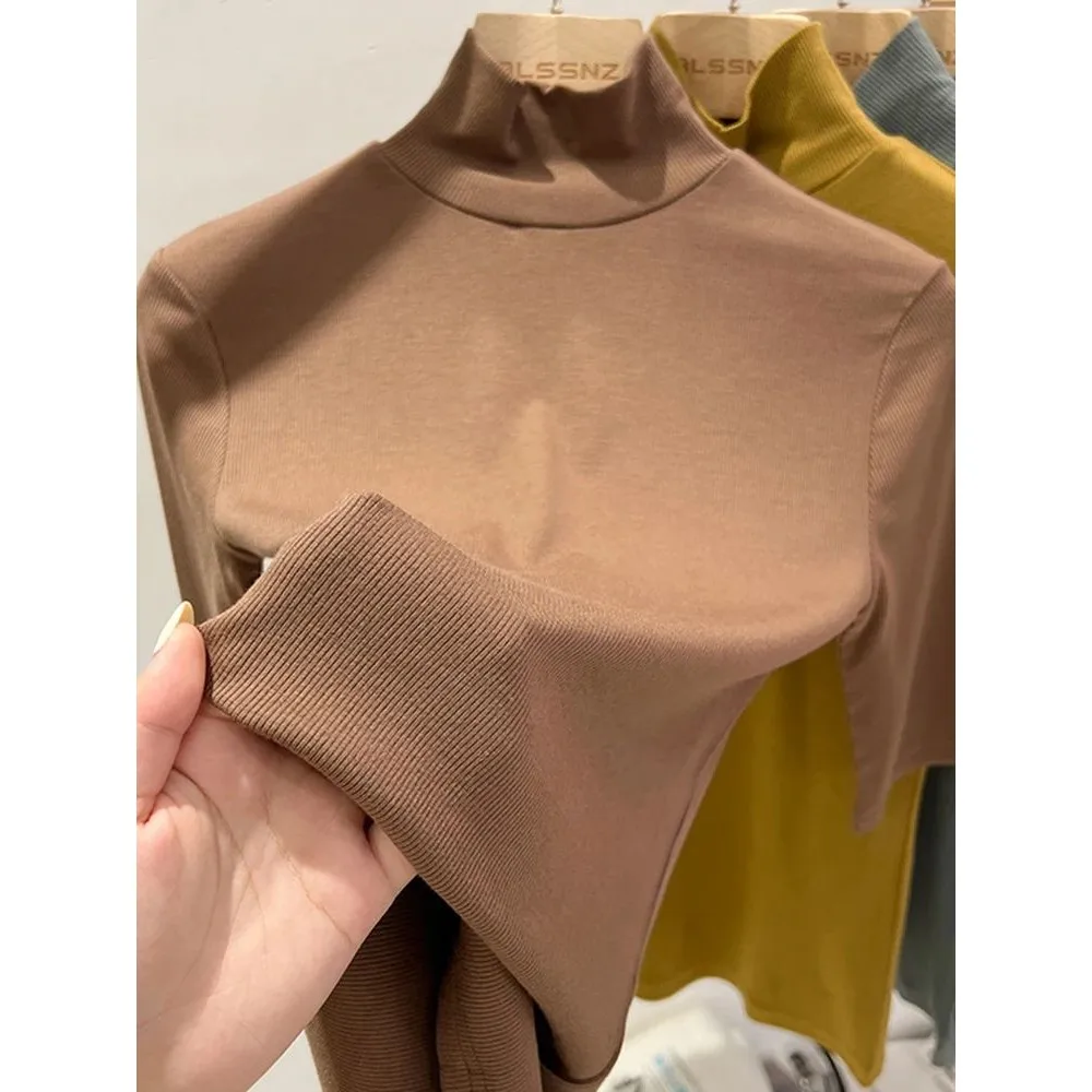 スリムフィット タートルネック Tシャツ 女性用 ベーシック オルト スヴェ クリーンフィット スレ レディース プレミアム品質 ファッショナブル カジュアルウェア