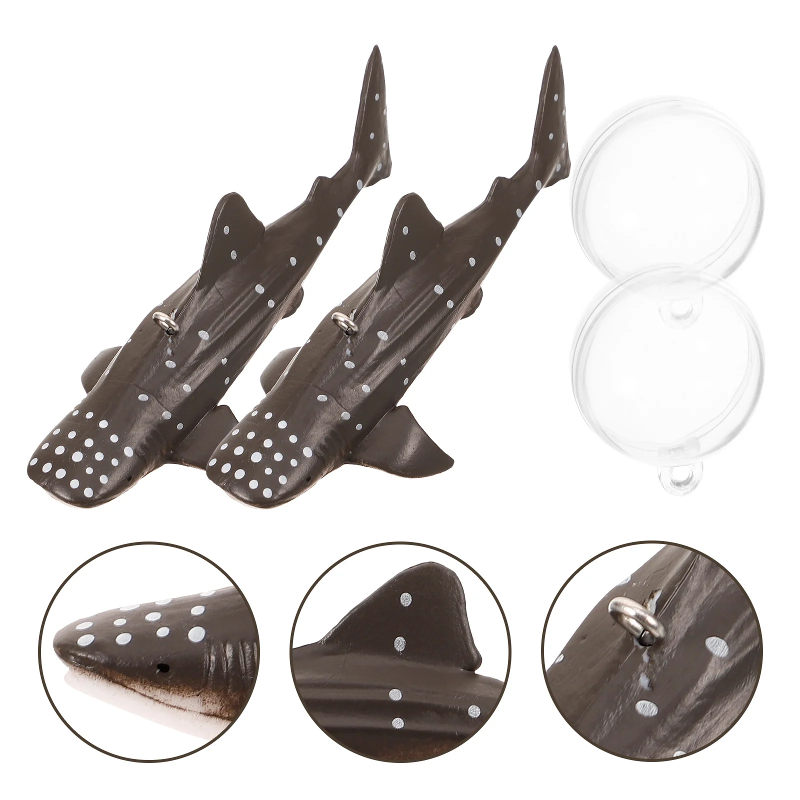 

2Sets Shark Floating Aquarium Decoration Cute Fish Tank Accessories Lifelike Floating Shark Ornament Fish Tank Layout Props