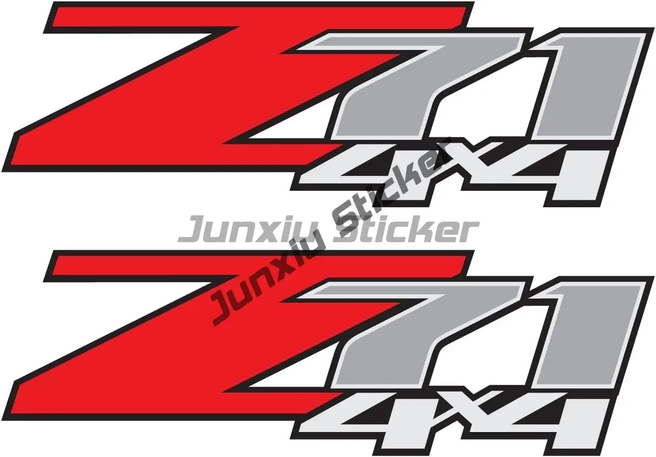 Set of 2 4x4 Duck Sticker Truck Hunting Decal FX4 Camo Skeleton Decals Z71 4x4 Realtree Camo Black Outline Grey Red 4X4 Off Road