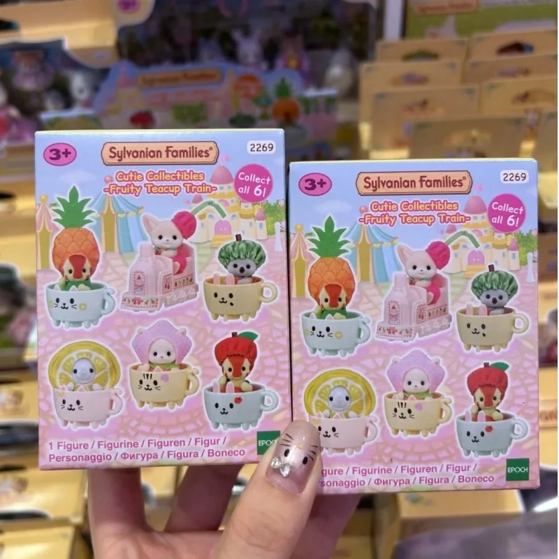 SYLVANIAN FAMILIES Blind Box Mermaid Costume Mystery Box Rich Dress Afternoon Tea Blind Bag Kawaii Custom Girl Collect Gifts