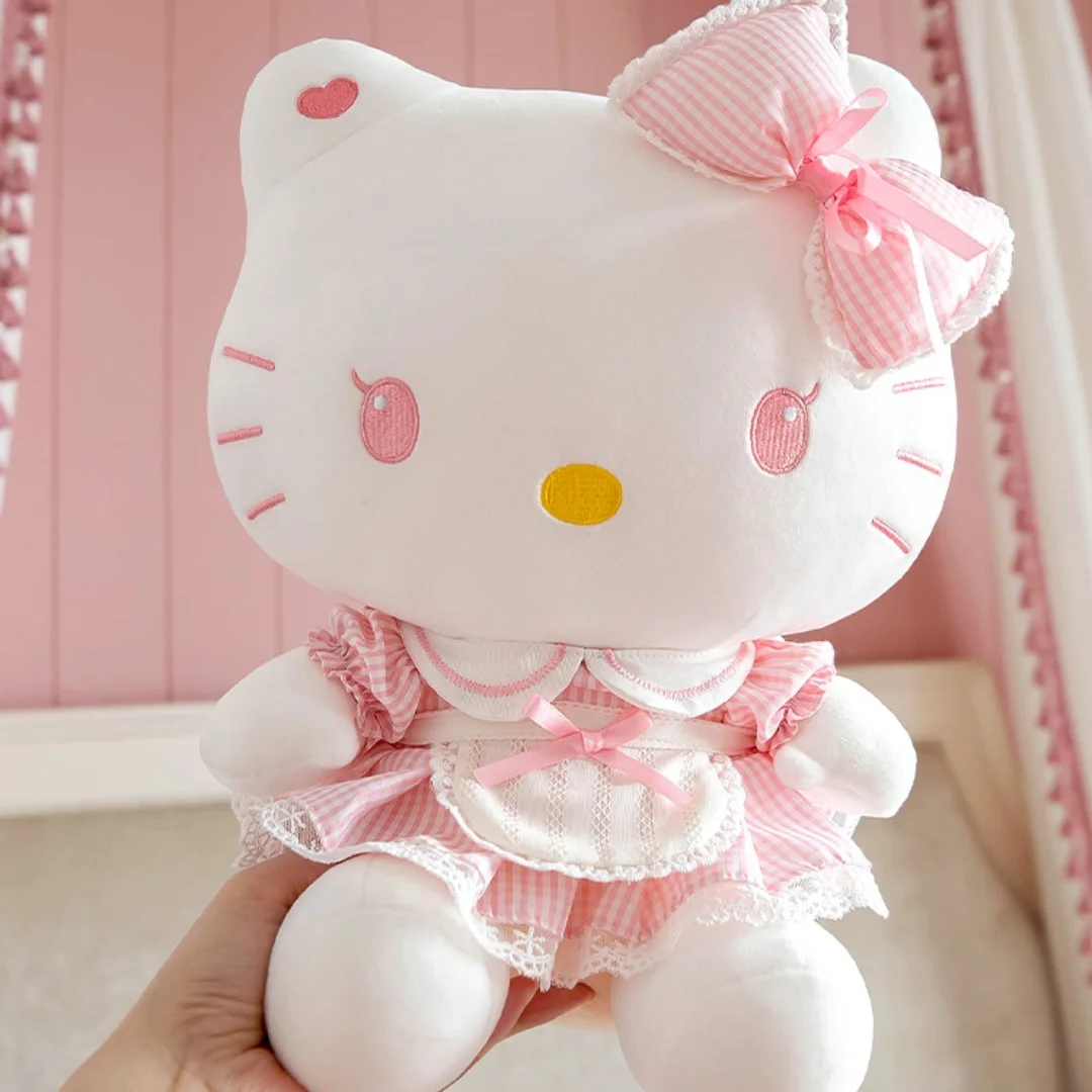 

Плюшевые игрушки Kuromi HelloKitty, оригинальные кошки, Успокаивающая кукла, подарок на день Святого Валентина, подушка, милая Лолита, подарок на день рождения, аниме