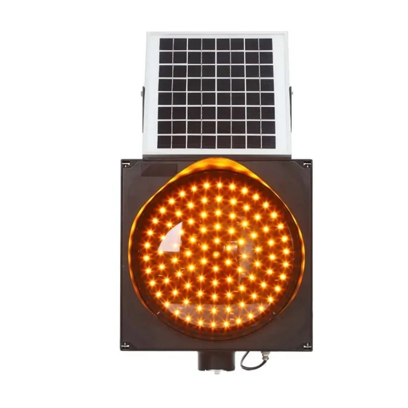 Solar yellow flashing light, red slow word light, traffic light, intersection warning