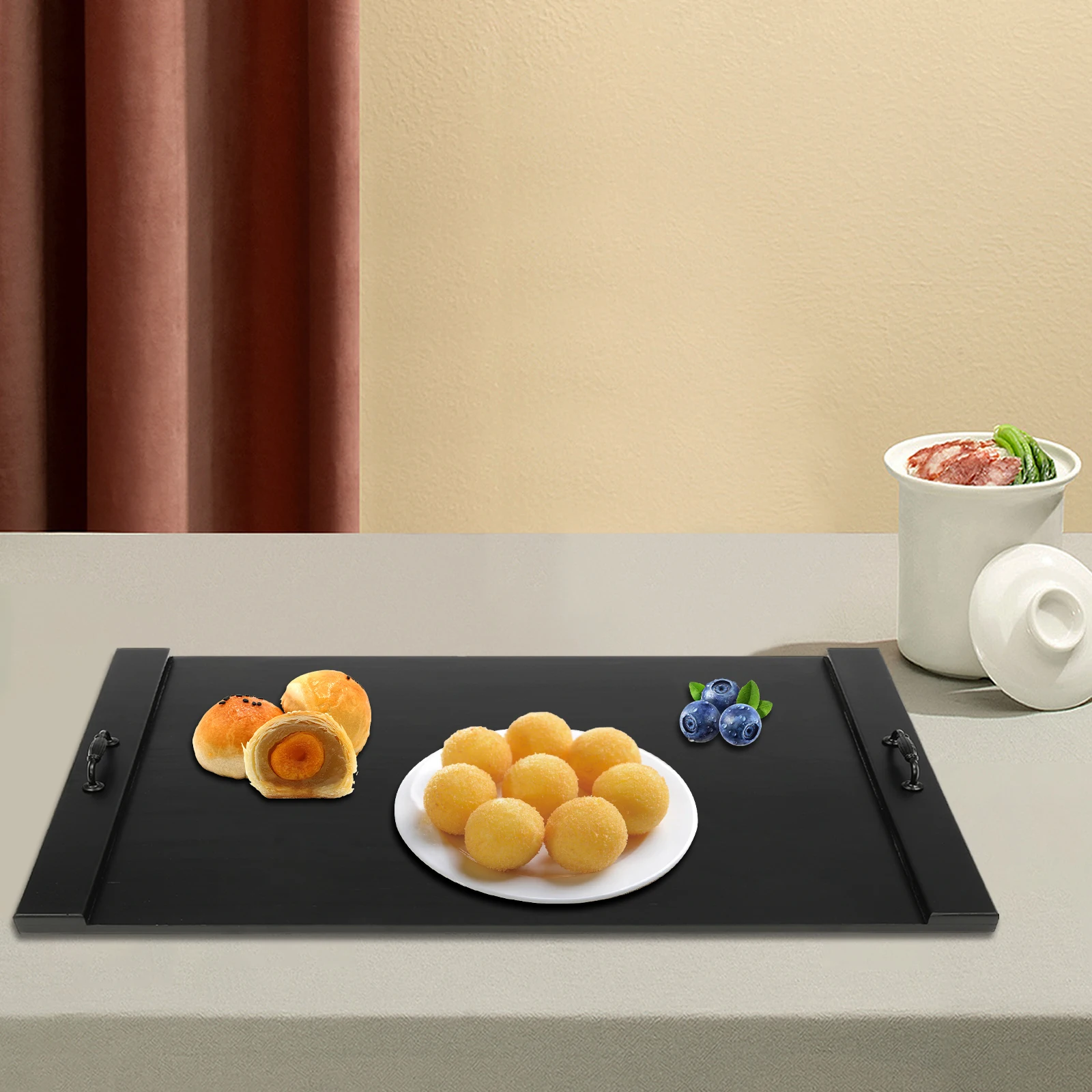 غطاء علوي متين للموقد، مقاس كبير، خشب صنوبر، طراز ريفي أمريكي، سهل التنظيف