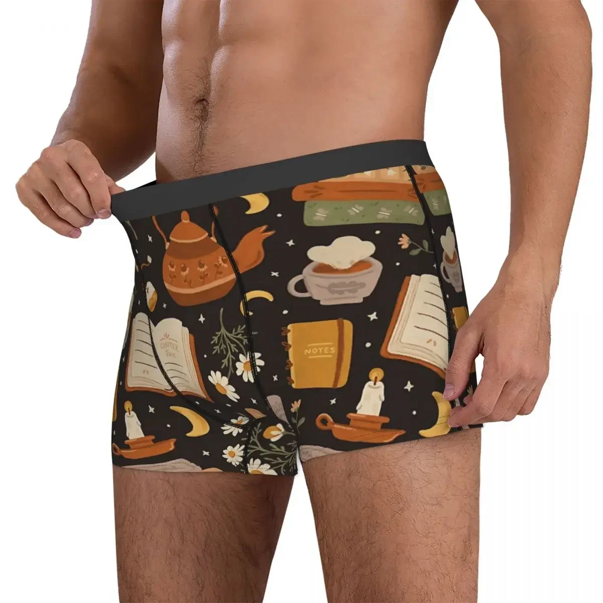 Boxer Underpants Shorts Sweet Bookish Dreams Panties Men Soft Underwear For Homme Man Boyfriend Gifts