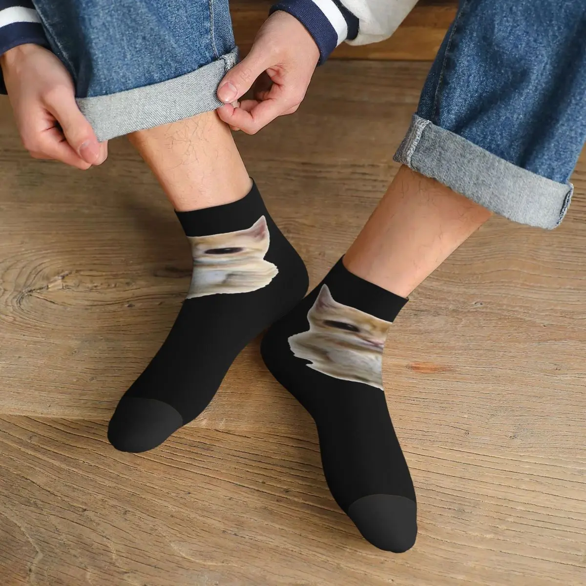 

Носки El Gato Standing Cat Meme, чулки высокого качества в стиле Харадзюку, всесезонные носки, аксессуары для мужчин и женщин, подарок на день рождения