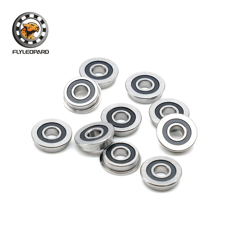 

10PCS F624RS 4X13X5 mm Miniature Flanged Ball Bearings ABEC-7 F624RS