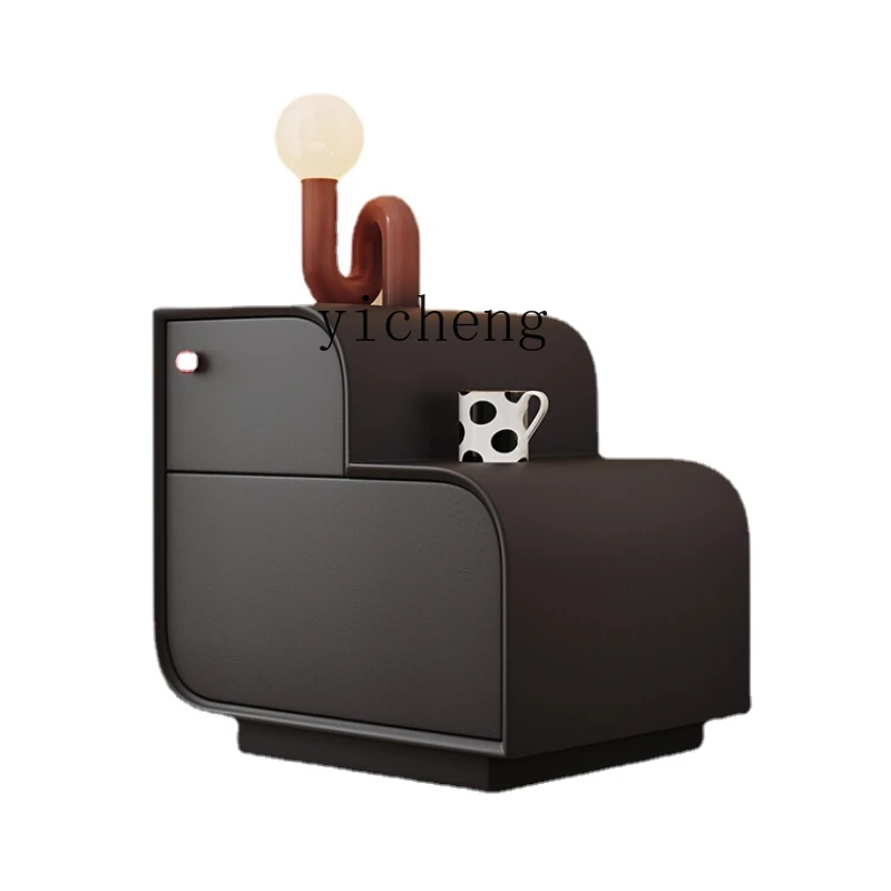 

Black High-End Creative and Refined Cute Good-looking Children's Bedside Table Storage Rack