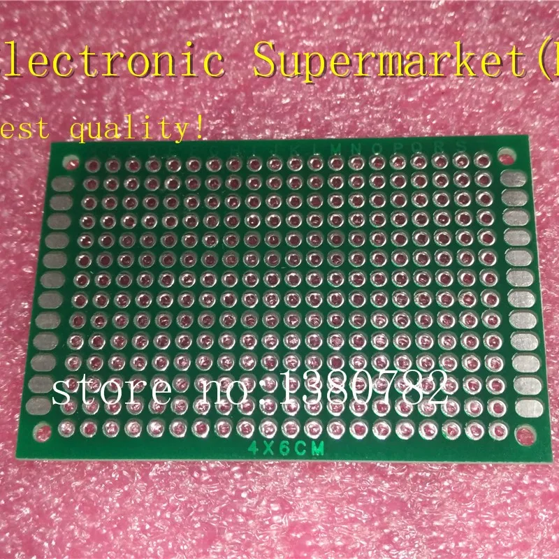 

Free shipping 100pcs/lost PCB 4x6cm 4*6 cm Double Side Prototype PCB Diy Universal Printed Circuit Board