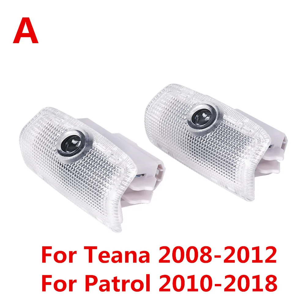 LED Car Welcome Door Light Bulb Accessories For Nissan X Trail X-Trail T31 Sylphy Muran Z51 Teana Altima Armada Titan J31 Patrol