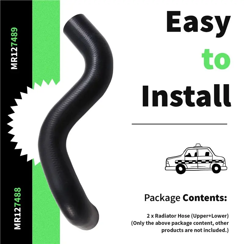 

ABXN - Замена верхнего/нижнего шланга радиатора для Mitsubishi L200 K64T K74T 1996-2007 гг., MR127488, MR127489