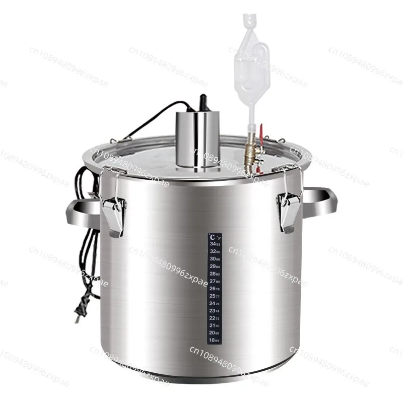 

50L 500W Stainless Steel Fermentation Tank for Moonshine Wine Constant Temperature Barrel with Steaming Function