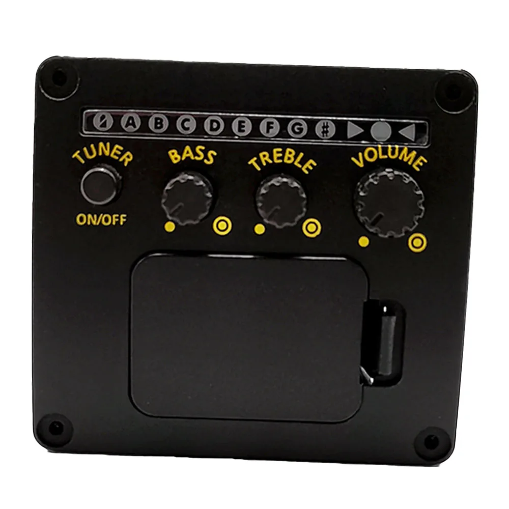 Guitar Pickups Preamp EQ Tuner Piezo Pickup Equalizer System Equalizer EQ with Tuner for Acoustic Guitar pickup