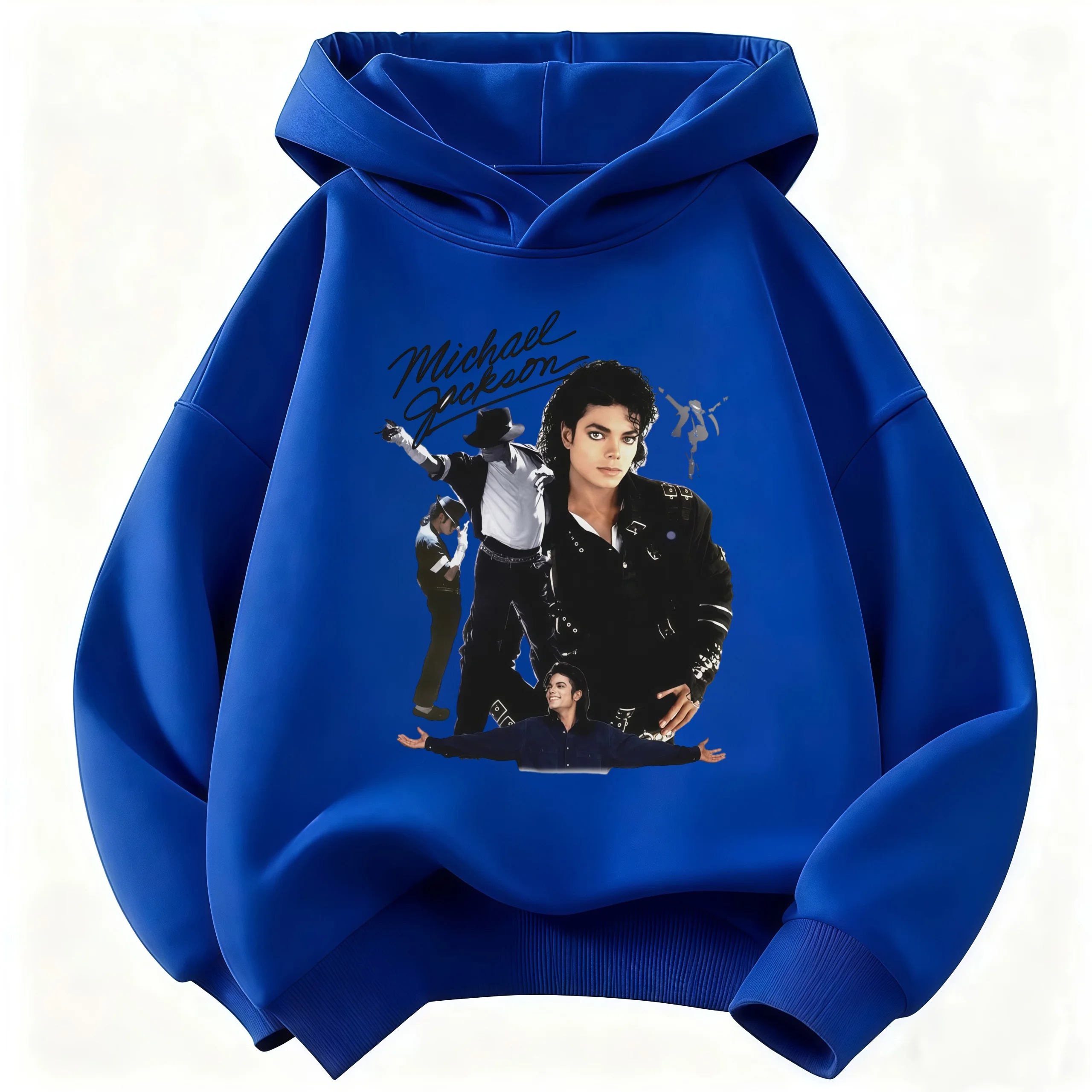 2026 Kinder-Hoodie mit Michael Jackson-Print – Warmer Herbst-/Winter-Sweatshirt im Retro-Stil mit Pop-Ikonen-Grafik für Jungen und Mädchen – Detail 5