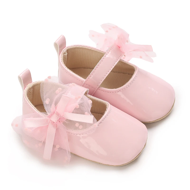 Spring Girl Baby Baby Shoes Sweet and Cute Bow Princess Shoes Non slip Comfortable Casual Walking Shoes