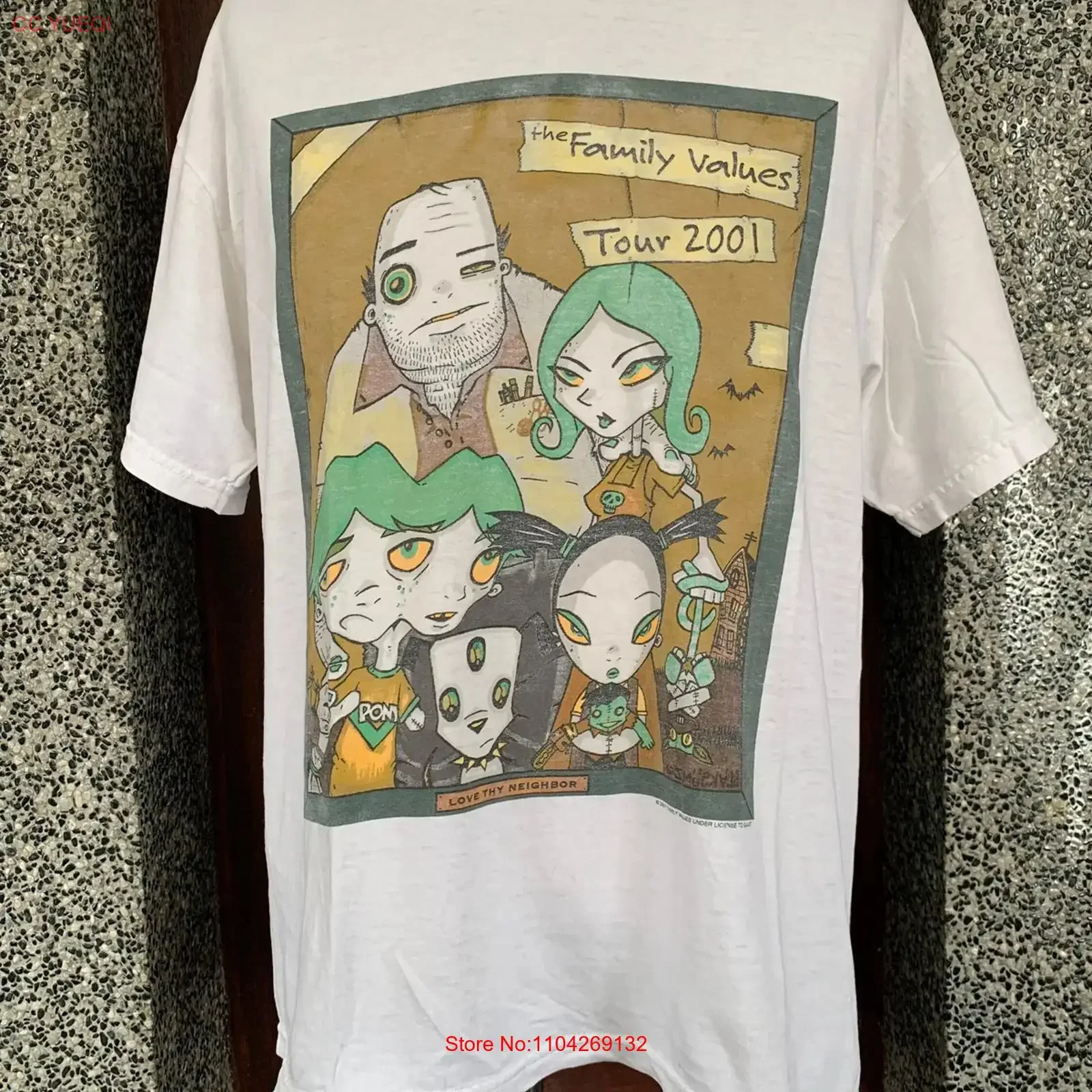 Silverchair Vintage 90's Band Rare Design White T shirt S 5XL KH15649 vintage Washed designer clothes Breathable Slightly