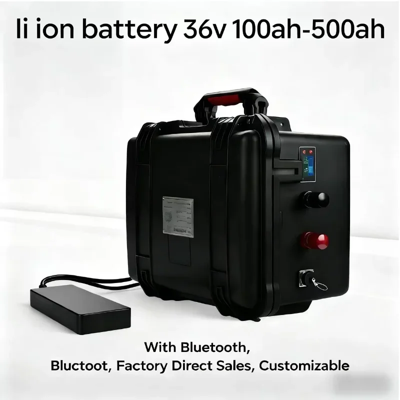 

36 Volt 100Ah-500Ah Wide Range Capacity Battery, 50A Andersen Connector Lithium Battery, 2000W/4000W Motor Compatible 36V Batter
