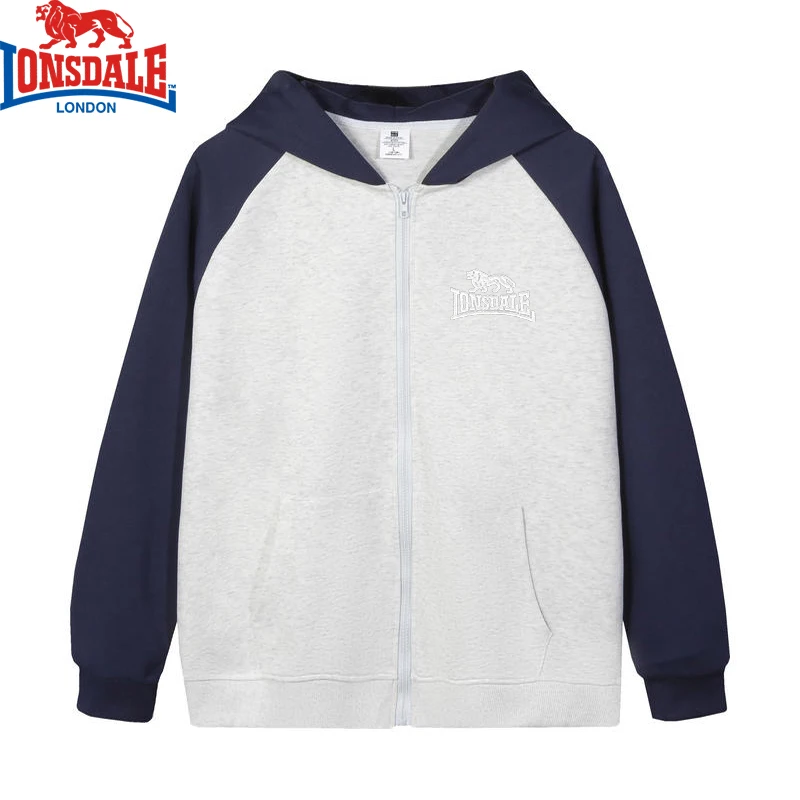 Embroidery LONSDALE New Sweatshirts Hoodies Autumn and Winter 65%Cotton Sweatshirt High Quality Men Tops Male Hip Hop Pullover