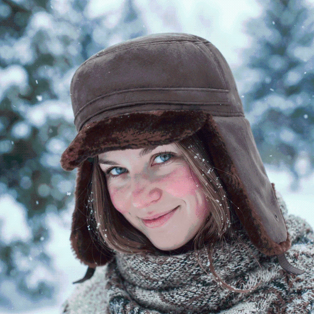 Verdickte Winter-Trapper-Mütze, thermisch isoliert, mit Ohrenklappen, flacher Oberseite, verstellbar, atmungsaktiv, mit Fleece gefüttert, für den Außenbereich. – Detail 9