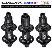 GOLDIX R370 28H 32H Road Gravel Bike Hub Ratchet 36T Hub Seal Bearing Center Lock Disc Brake J-bend for Shimano HG SRAM XDR