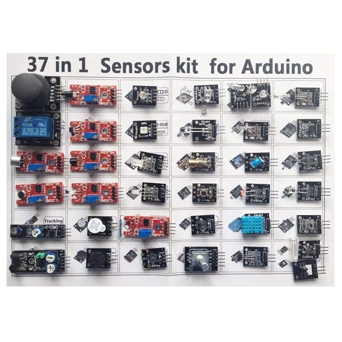 37-in-1 Sensor Module Kit for MCU - Comprehensive Set for Electronics Enthusiasts