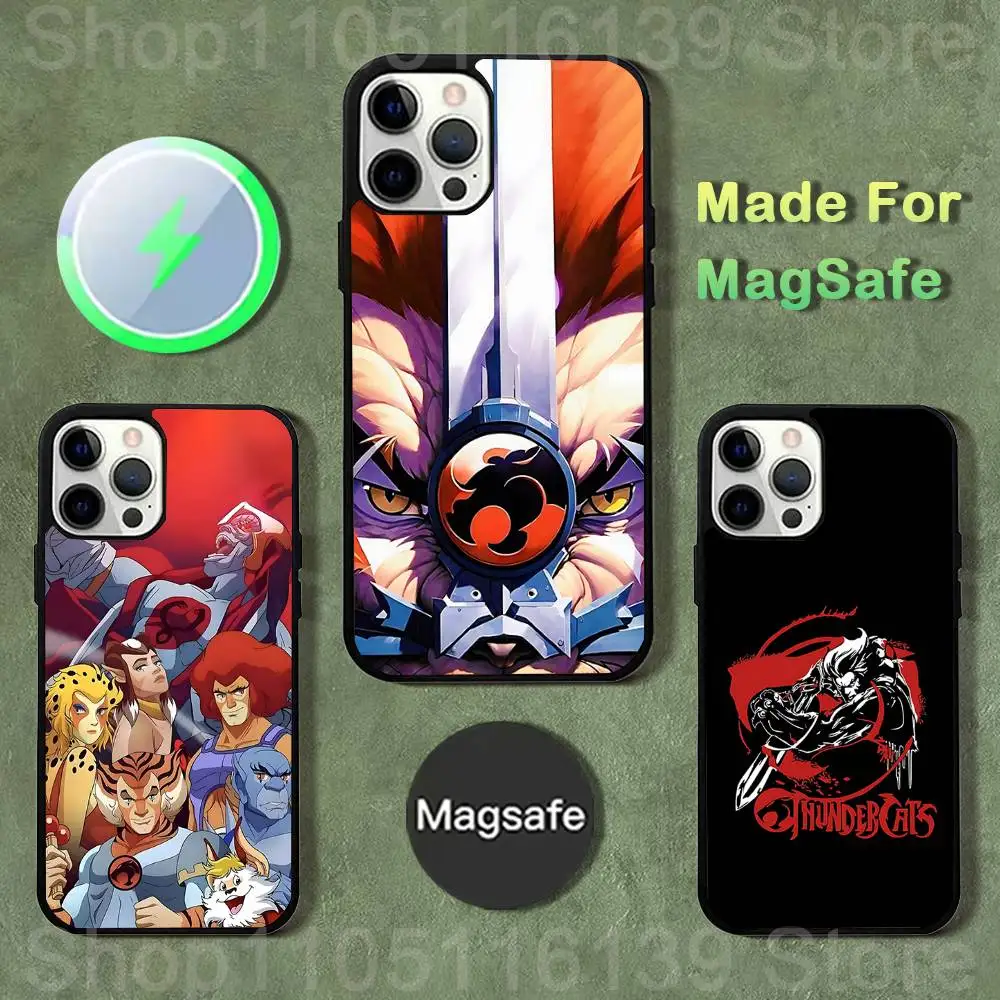 

Phone Case For iPhone 17,16,15,14,13,12,11,Pro,Max,Plus,Mini,SE4,E T-ThunderCats CARTOON Magnetic Magsafe Wireless Charging