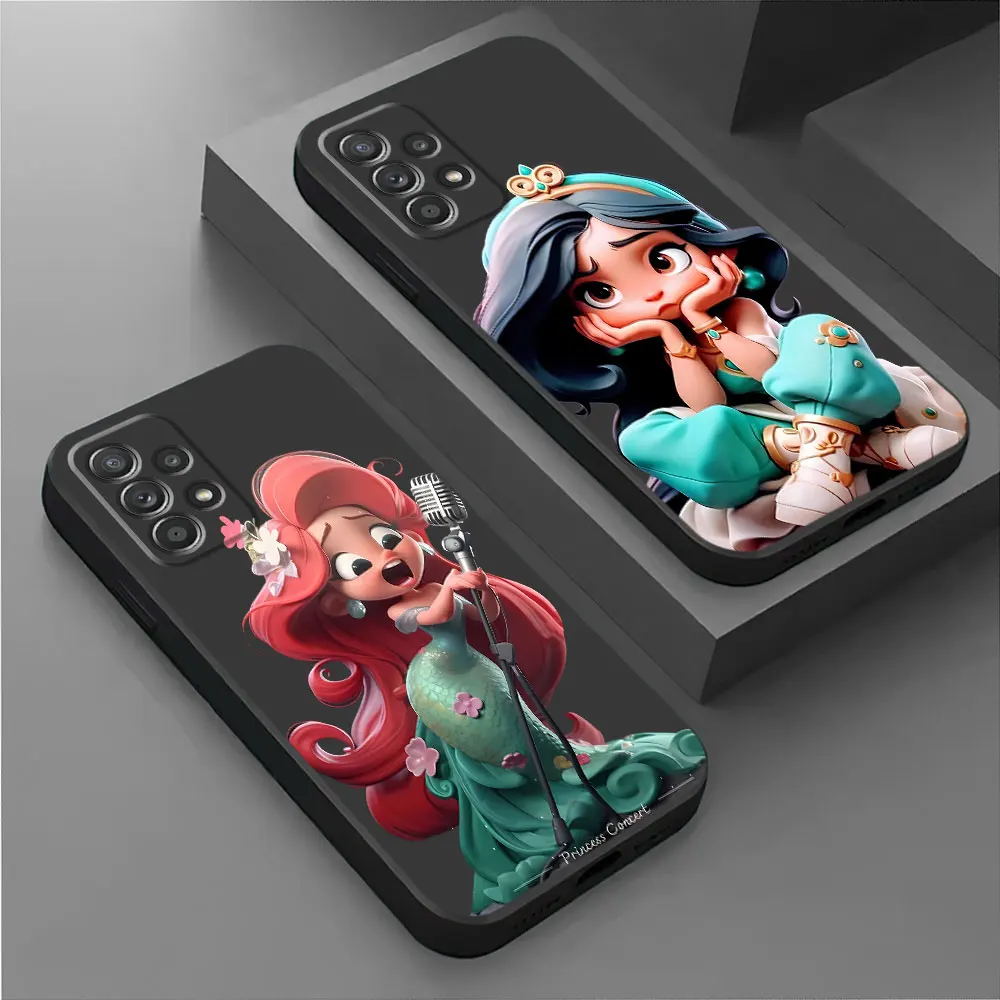 Disney Princess Jasmine Back Case for Samsung Galaxy M23 M52 M30s M04 M32 5G M11 M51 M31 M53 M54 M33 M13 M31s Cover TPU Soft