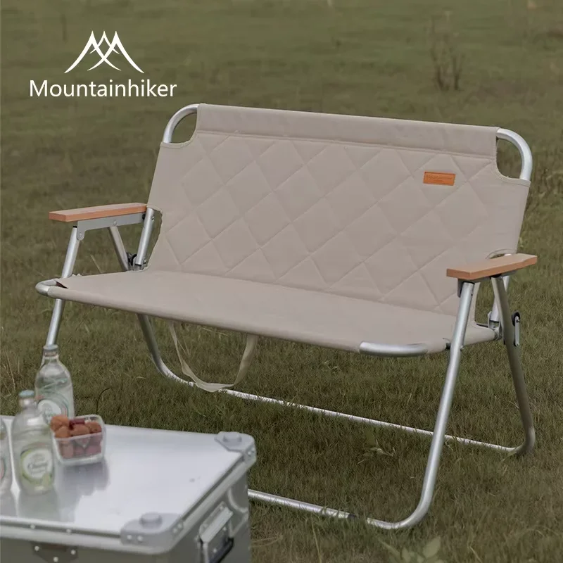 

Mountainhiker Outdoor Chair Double Folding Self-drive Camping Barbecue Fishing Picnic Leisure Chair Portable Ultraligh Chair